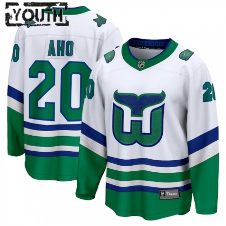 Carolina Hurricanes Hockeydrakt Sebastian Aho Whalers Premier 2023-24 Hvit - Barn